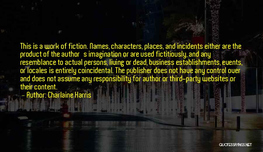 Business Websites Quotes By Charlaine Harris