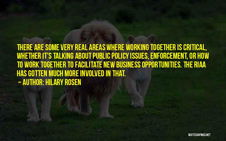 Business Working Together Quotes By Hilary Rosen