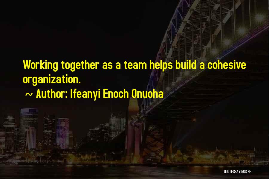 Business Working Together Quotes By Ifeanyi Enoch Onuoha