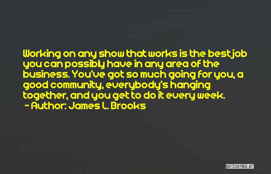 Business Working Together Quotes By James L. Brooks