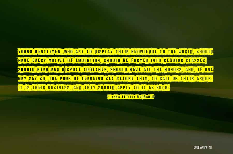 Business Young Quotes By Anna Letitia Barbauld Business Young Quotes By Anna Letitia Barbauld