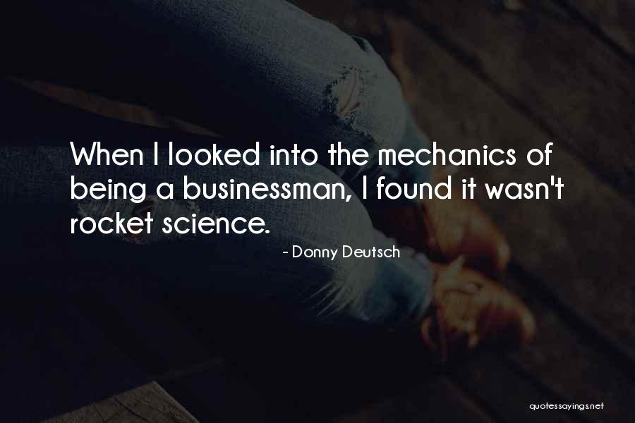 Businessman Quotes By Donny Deutsch