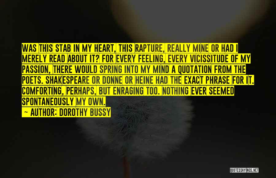 Bussy-rabutin Quotes By Dorothy Bussy