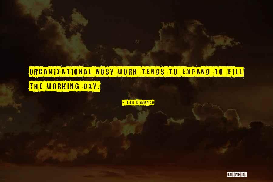 Busy Day At Work Quotes By Tom DeMarco