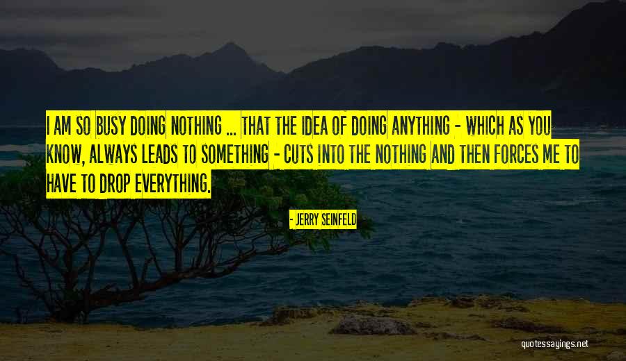 Busy Doing Nothing Quotes By Jerry Seinfeld Busy Doing Nothing Quotes By Jerry Seinfeld