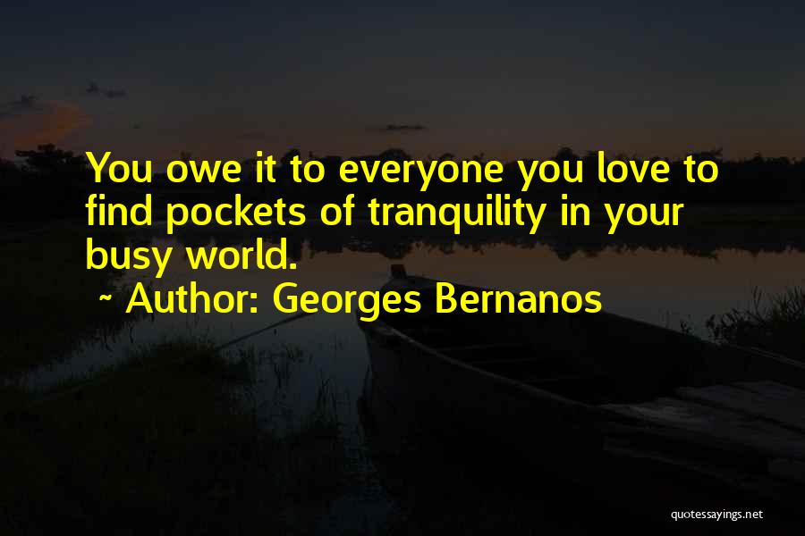 Busy In Love Quotes By Georges Bernanos