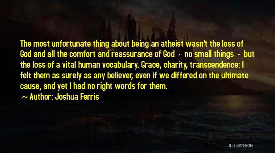 But For The Grace Of God Quotes By Joshua Ferris