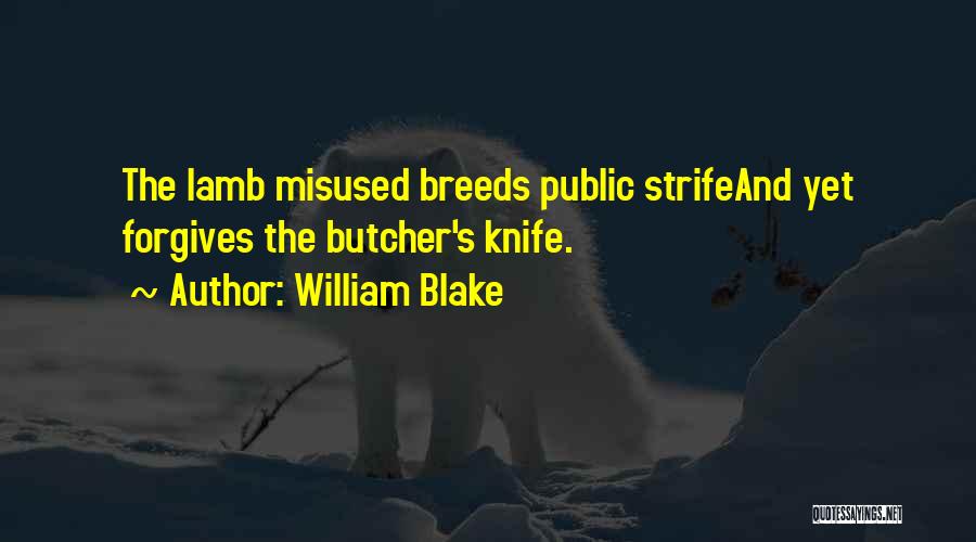 Butcher Knife Quotes By William Blake