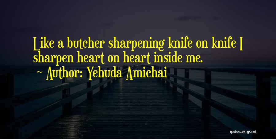 Butcher Knife Quotes By Yehuda Amichai