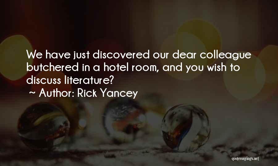 Butchered Quotes By Rick Yancey