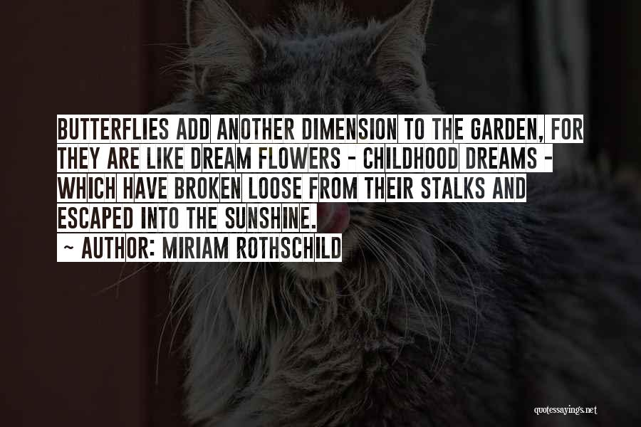 Butterflies And Flowers Quotes By Miriam Rothschild