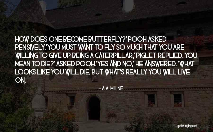Butterfly And Caterpillar Quotes By A.A. Milne Butterfly And Caterpillar Quotes By A.A. Milne