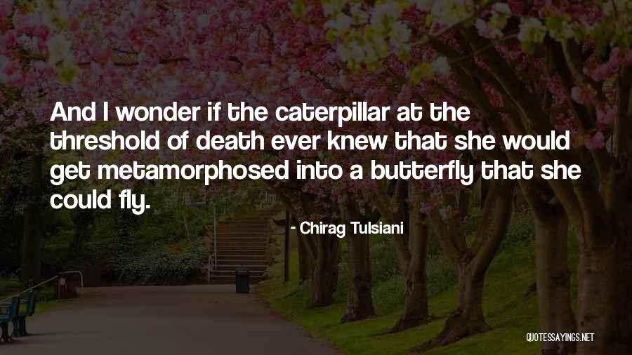 Butterfly And Caterpillar Quotes By Chirag Tulsiani