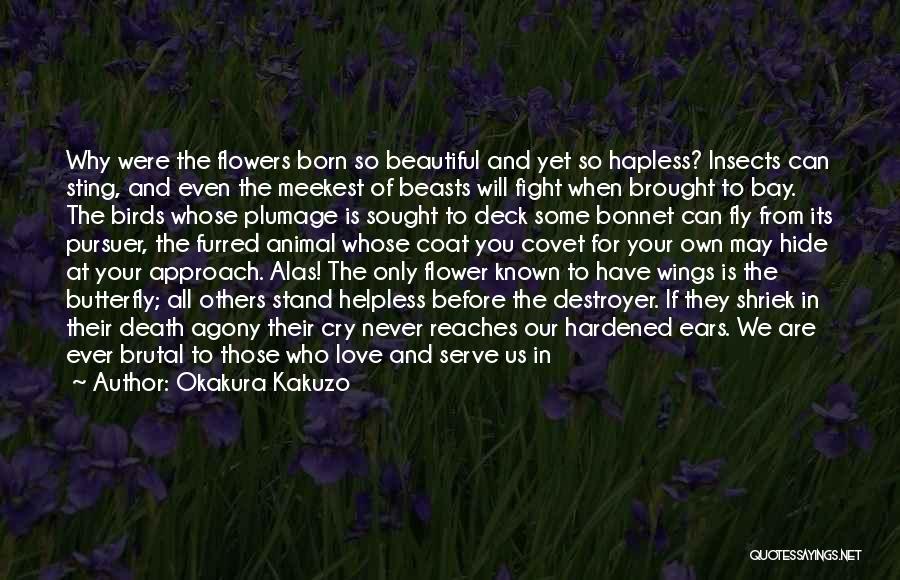 Butterfly And Flower Love Quotes By Okakura Kakuzo