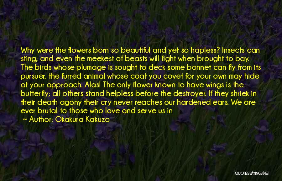 Butterfly And Flowers Quotes By Okakura Kakuzo