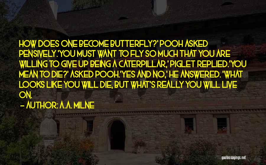 Butterfly Transformation Quotes By A.A. Milne