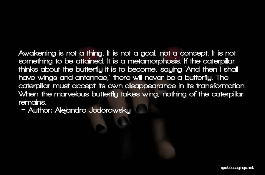 Butterfly Transformation Quotes By Alejandro Jodorowsky