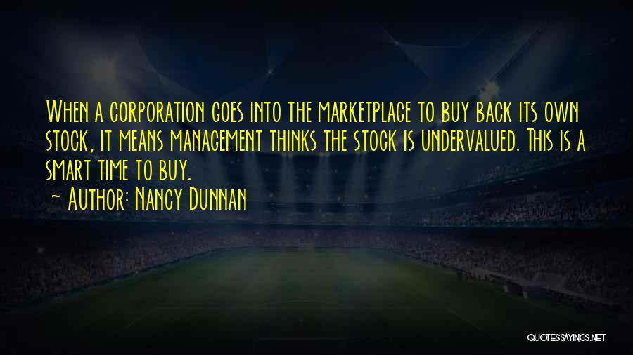 Buy Back Quotes By Nancy Dunnan