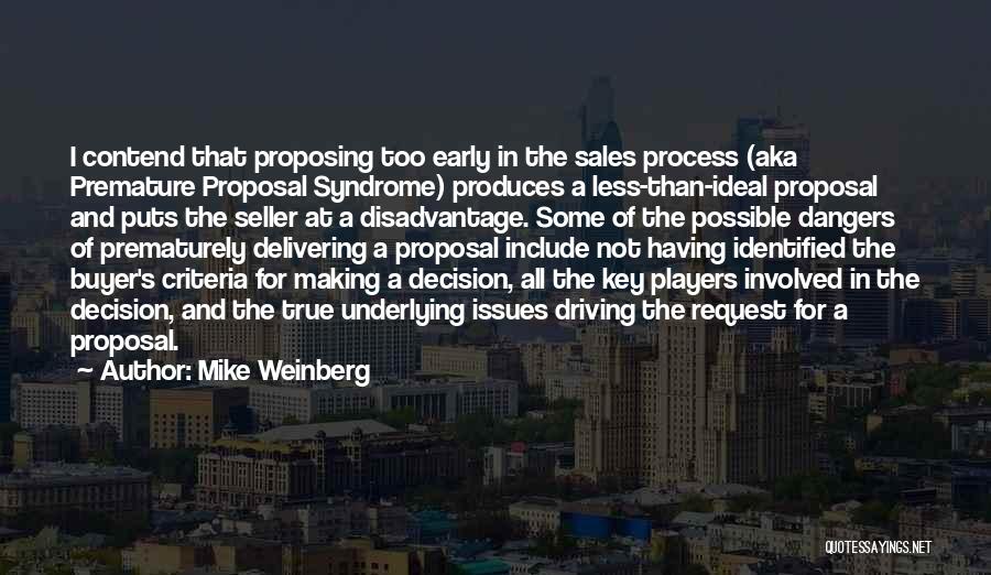 Buyer Quotes By Mike Weinberg
