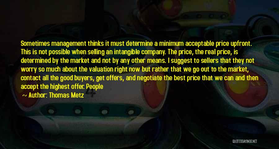 Buyers Market Quotes By Thomas Metz