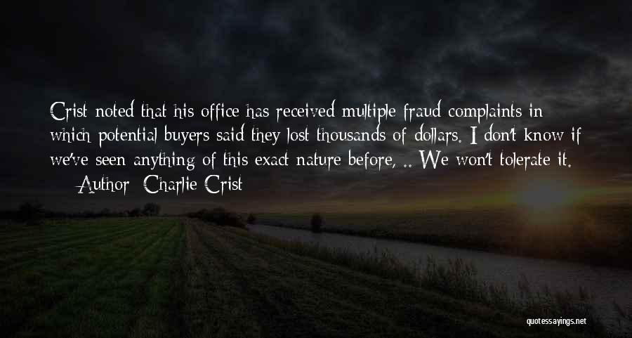 Buyers Quotes By Charlie Crist Buyers Quotes By Charlie Crist