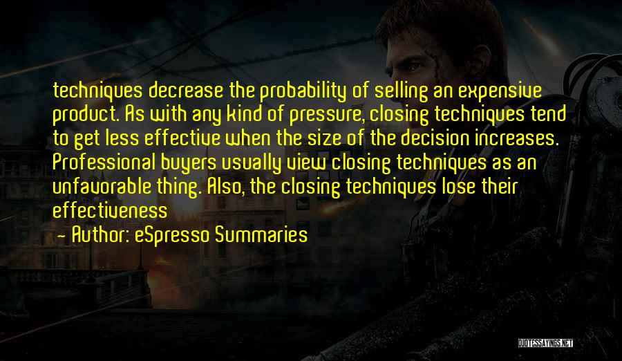 Buyers Quotes By ESpresso Summaries