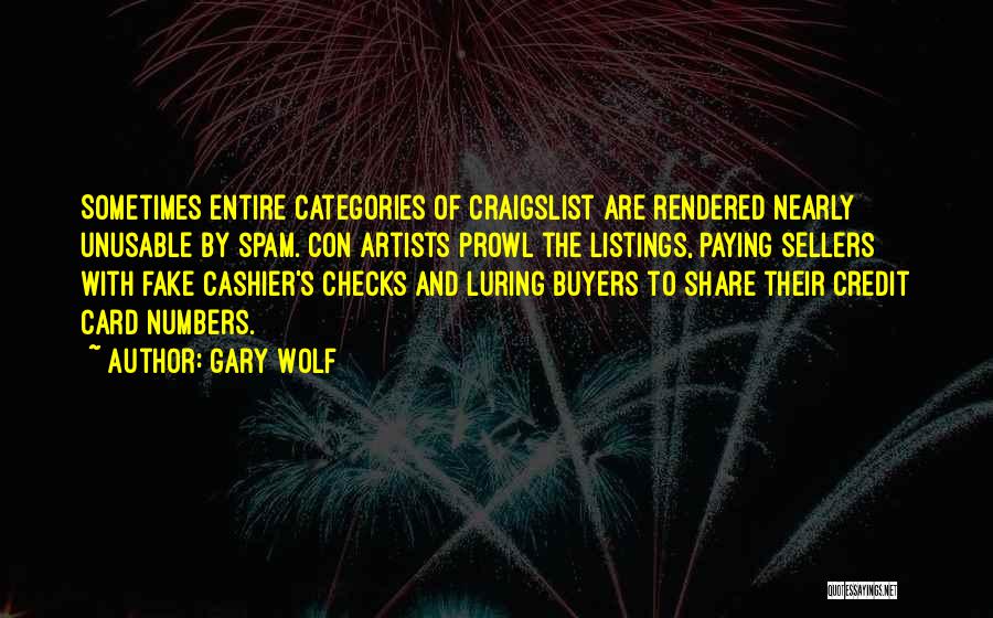 Buyers Quotes By Gary Wolf