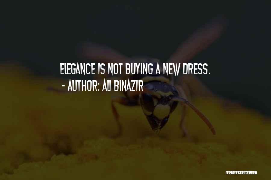 Buying New Things Quotes By Ali Binazir