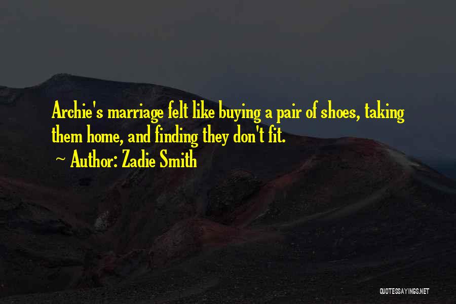 Buying Shoes Quotes By Zadie Smith