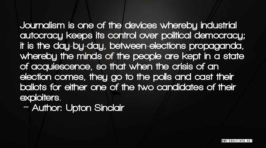 By Election Quotes By Upton Sinclair