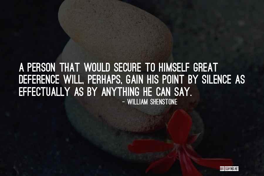 By Silence Quotes By William Shenstone By Silence Quotes By William Shenstone