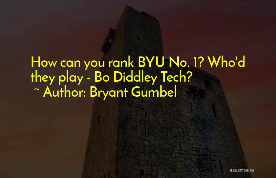 Byu Football Quotes By Bryant Gumbel