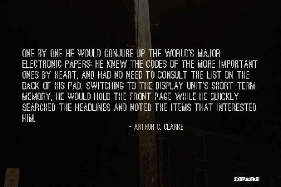 C&c Unit Quotes By Arthur C. Clarke