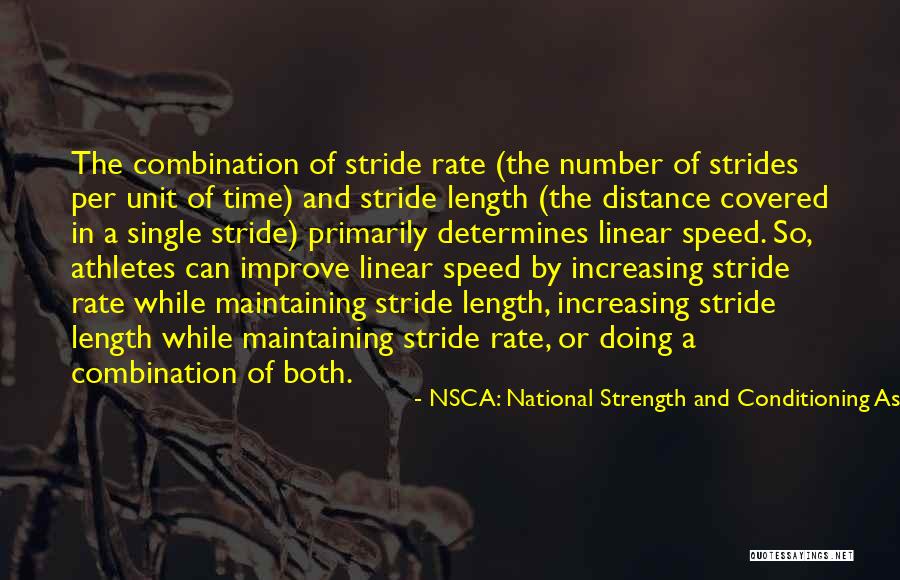 C&c Unit Quotes By NSCA: National Strength And Conditioning Association