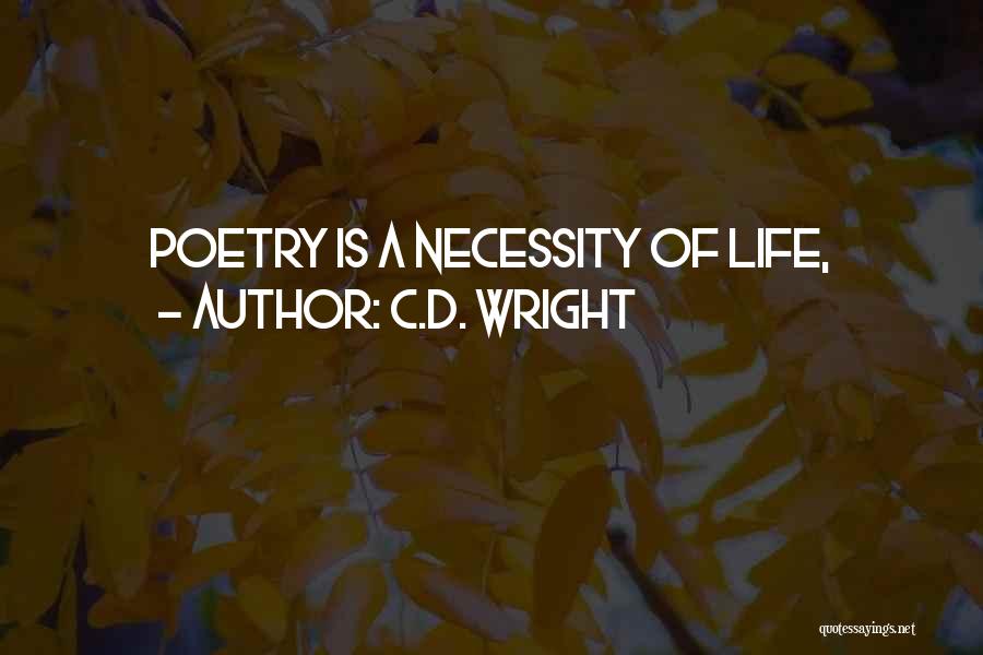 C.D. Wright Quotes 814691