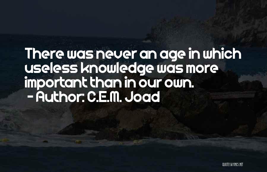 C.E.M. Joad Quotes 513894