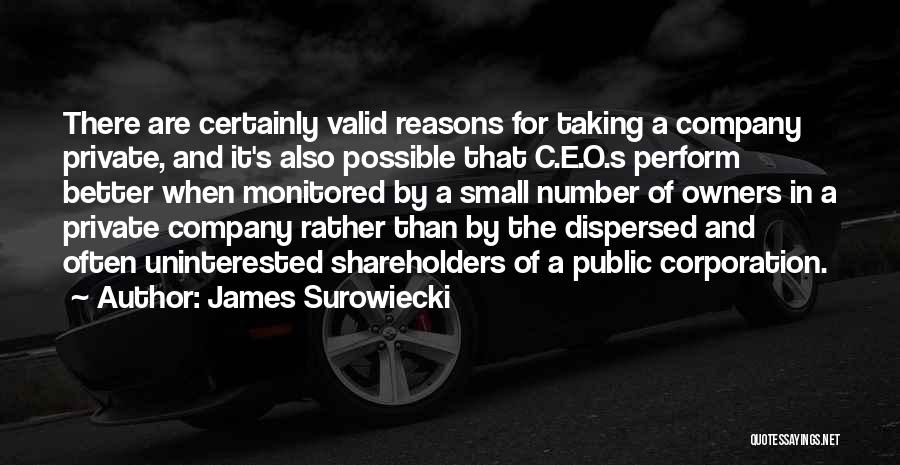 C.e.o Quotes By James Surowiecki