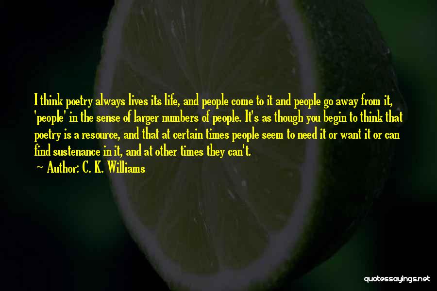 C. K. Williams Quotes 175285