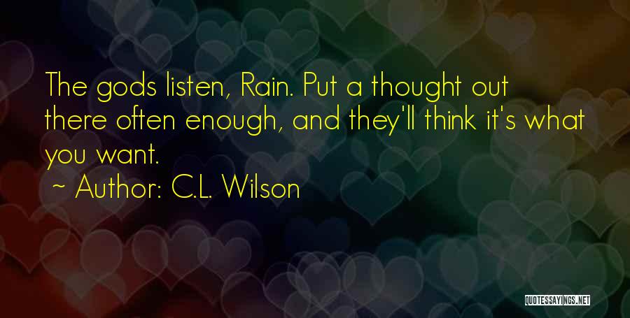 C.L. Wilson Quotes 1203165