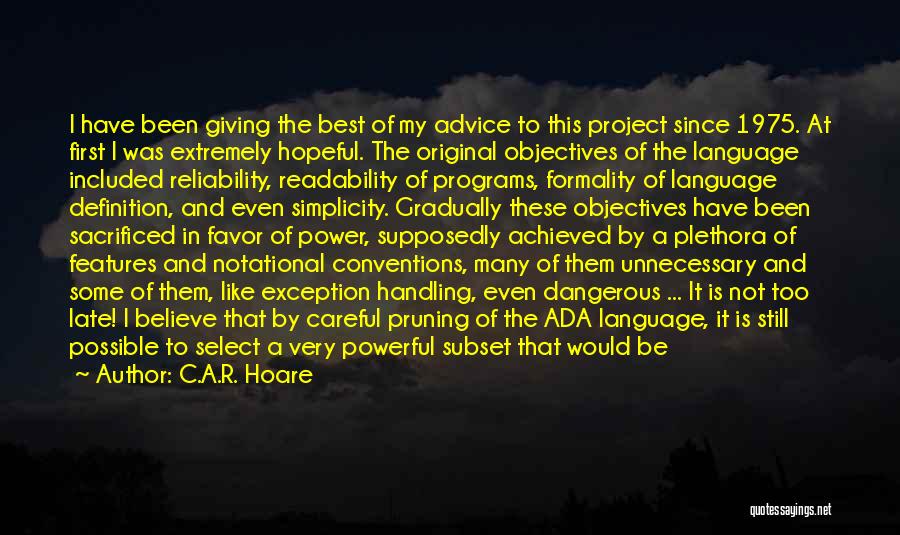 C Language Quotes By C.A.R. Hoare