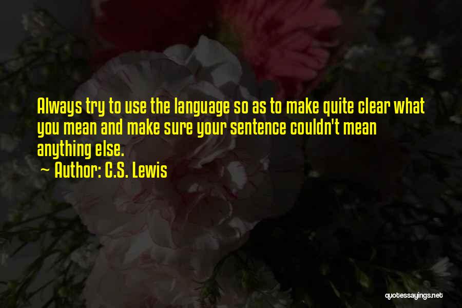 C Language Quotes By C.S. Lewis