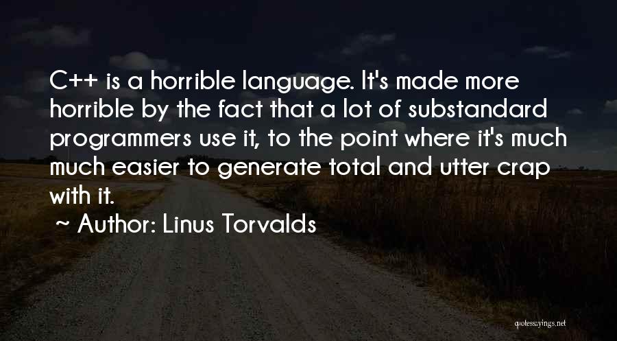 C Language Quotes By Linus Torvalds