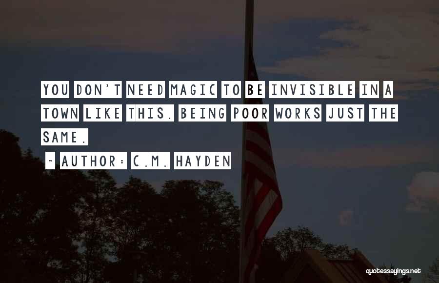 C.M. Hayden Quotes 1120141