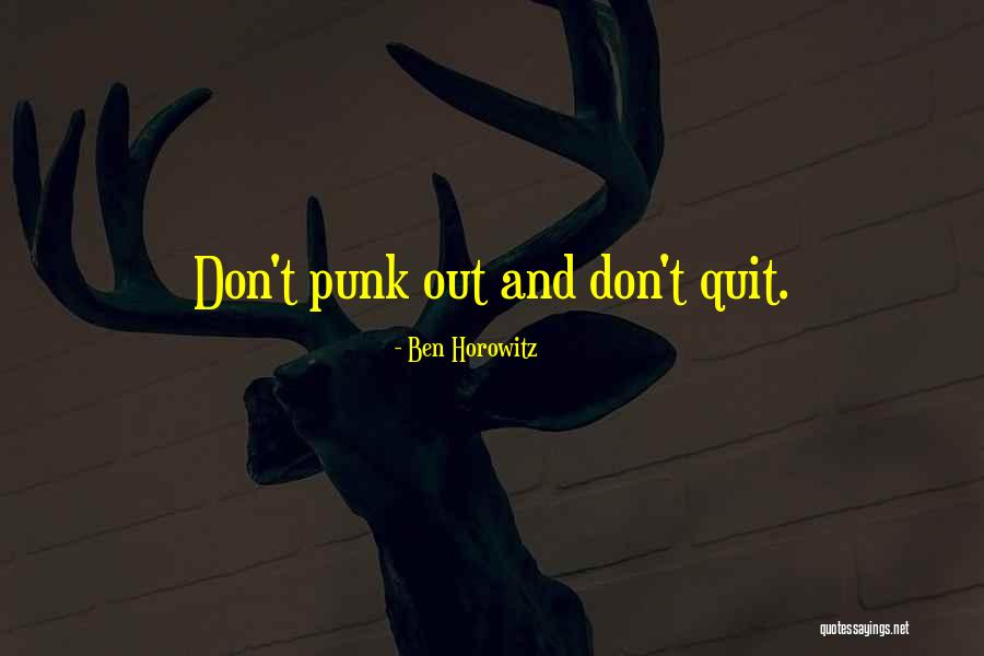 C M Punk Quotes By Ben Horowitz