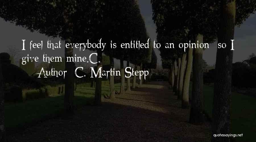 C. Martin Stepp Quotes 240127