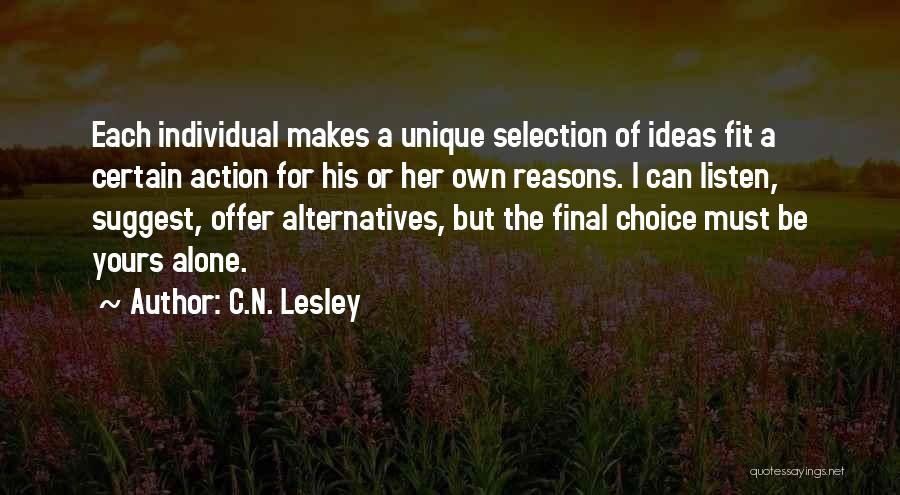 C.N. Lesley Quotes 1756395