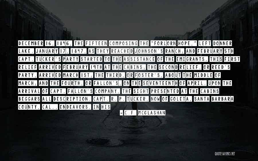 C S P C Quotes By C.F. McGlashan C S P C Quotes By C.F. McGlashan