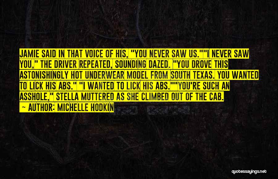 Cab Driver Quotes By Michelle Hodkin
