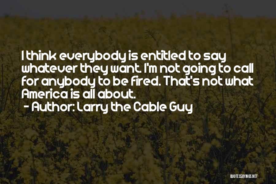 Cable Quotes By Larry The Cable Guy