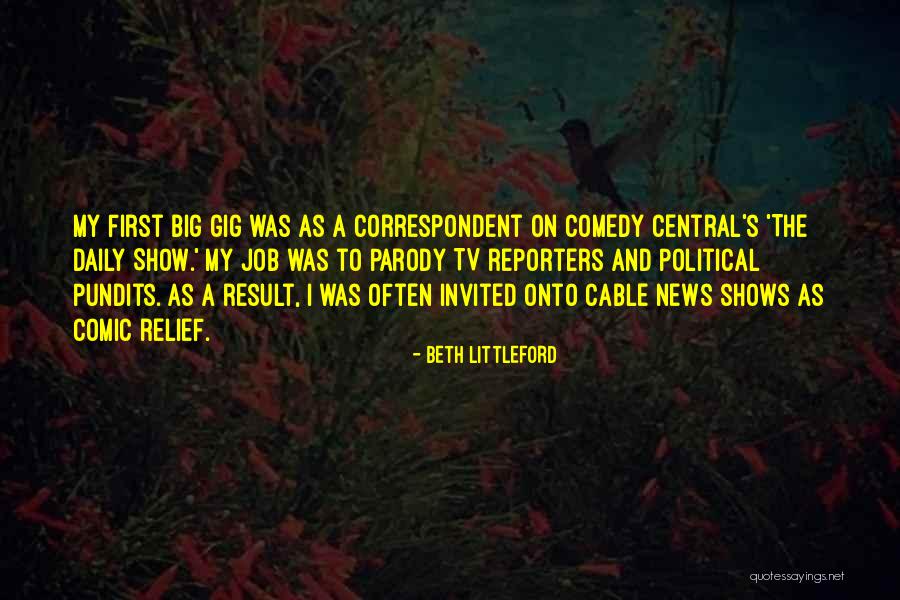 Cable Tv Quotes By Beth Littleford